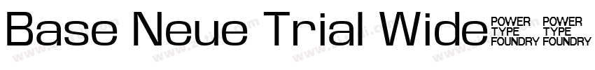 Base Neue Trial Wide字体转换